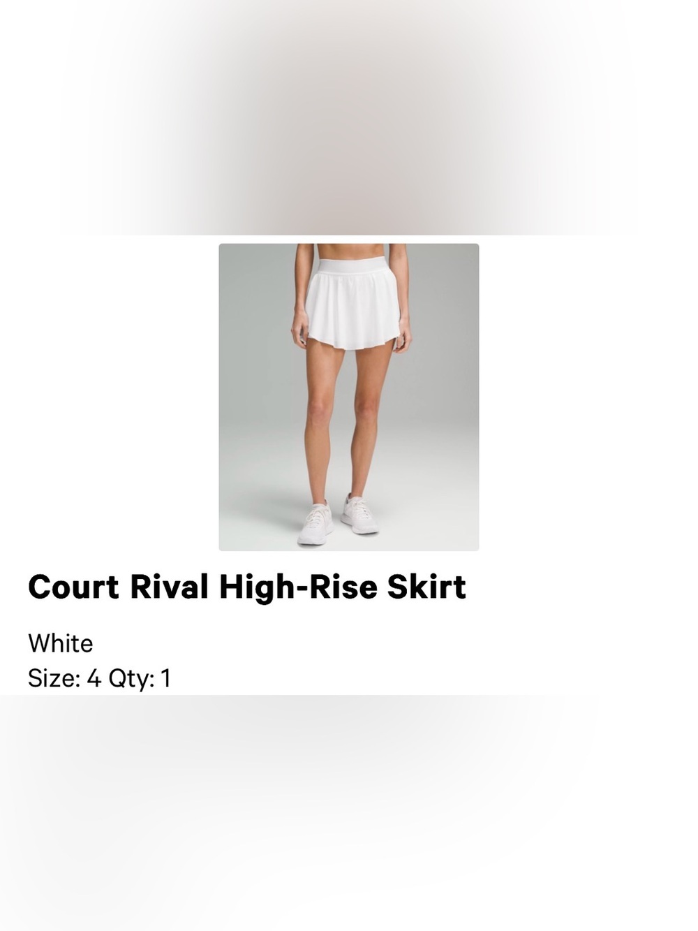 LULULEMON WORN ONCE Court Rival Tennis Skirt